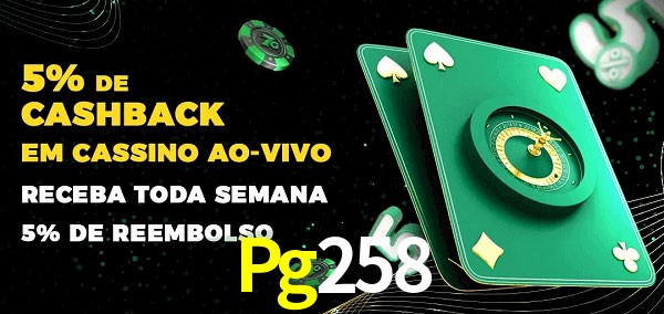 Promoções do cassino ao Vivo Pg258